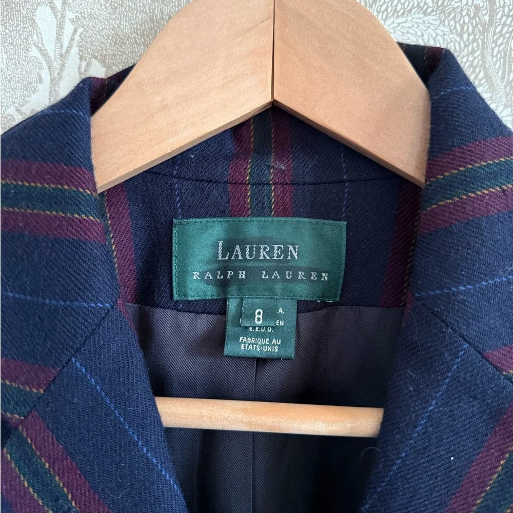 Vintage HTF 100% Wool Ralph Lauren Embroidered Blazer - Picture 2 of 16